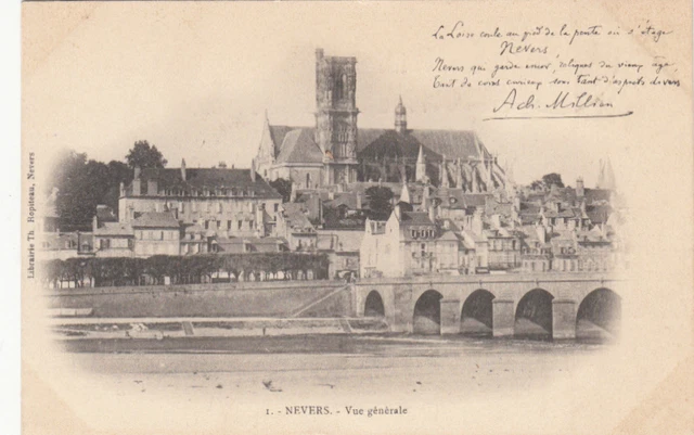 NEVERS 1 vue générale timbrée