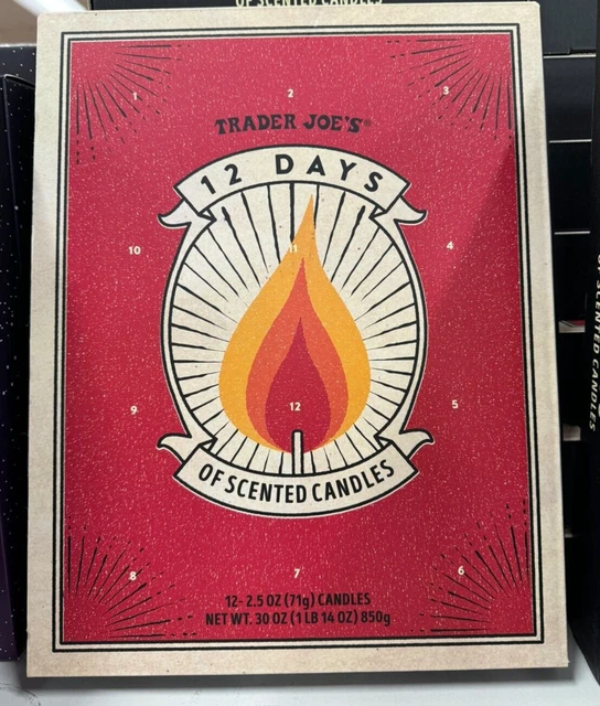 TRADER JOE'S 12 Days of Scented Candles Limited Advent Calendar