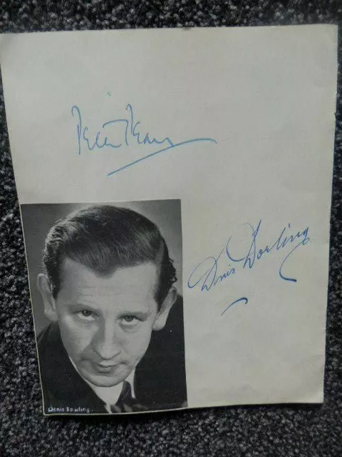 Peter  Pears  -  Denis  Dowling -  Opera  Singers -  Autographs