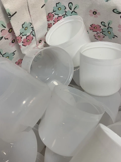 Tapas de aerosol de plástico tazas artesanía modelado basura X 50
