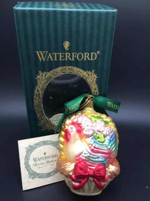 Waterford Holiday Heirlooms Christmas Ornament Three French Hens #115761 in Box