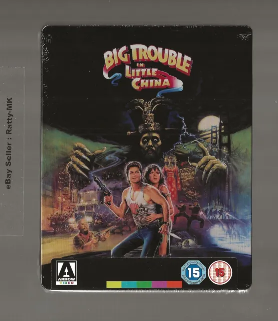 Big Trouble In Little China : Uk Exclusive Blu Ray Steelbook - New & Sealed