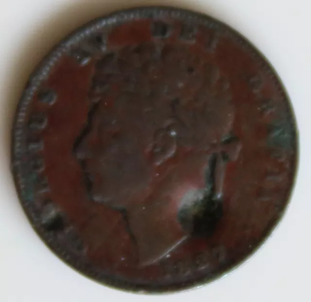 1827 George the 4th Farthing Coin (fdr-63)