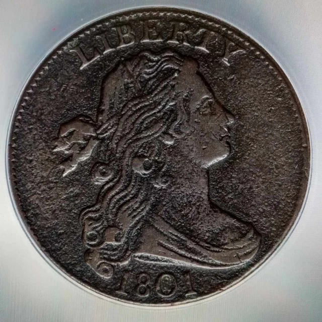 1801 Draped Bust LG CENT  ANACS