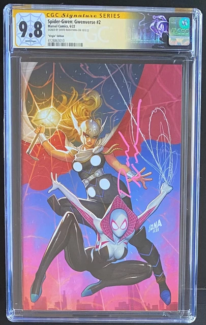 Spider-Gwen Gwenverse #2 Marvel Comics VIRGIN Variant Nakayama Signed CGC 9.8