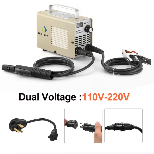 110V/220V Mini Portable ARC MMA Welder Welding Machine DC Inverter 10-200A IGBT