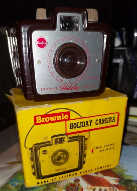 Vintage Kodak Brownie Holiday Camera in Original Box MOVIE PROP ready