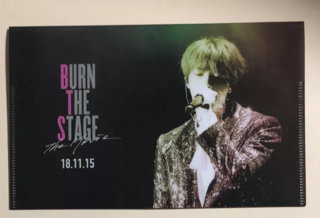 BTS BURN THE STAGE JIN Movie Ticket Folder card folder 2018