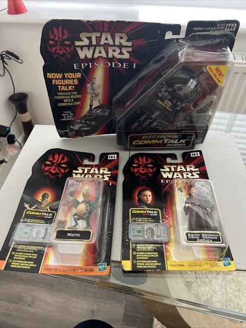 Star Wars Episodio 1 Watto, Queen & Electronic Comm Talk Reader NUOVO