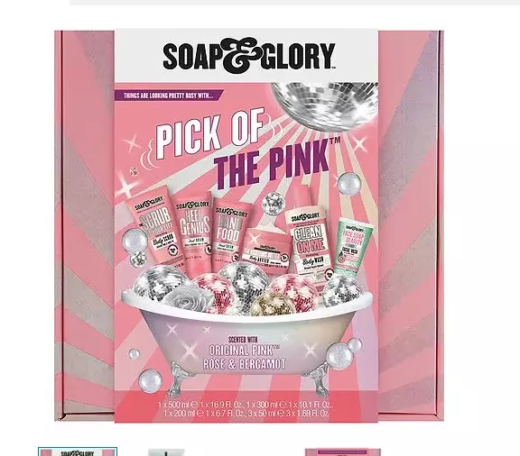 New,Soap & Glory Pick of the Pink Gift Set Original Pink Rose Bergamot
