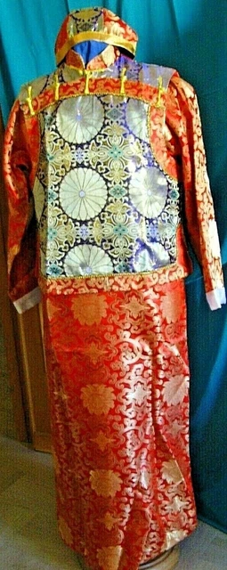 Costume Principe Arabo MSemis 3 Pezzi - Gilet Velluto, Pantaloni E Cintura Per Halloween E Cosplay - Foto 5