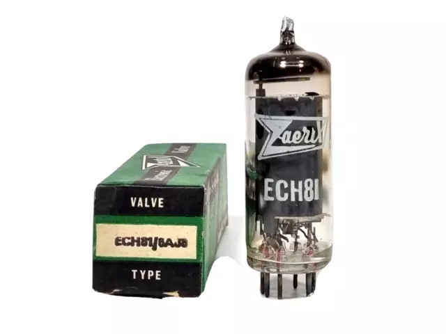 ECH81/6AJ8 ZAERIX TRIODE-HEPTODE RADIO TUBE NEW in ORIGINAL BOX / QTY-1