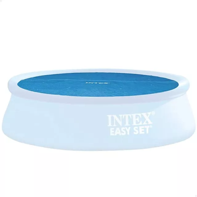 COBERTOR SOLAR INTEX PISCINAS 244cm COLOR AZUL CUBIERTA PISCINA 2