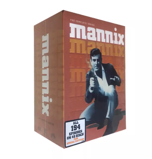 MANNIX THE COMPLETE Series Seasons 1-8 DVD 48 Discs US SELLER FAST ...