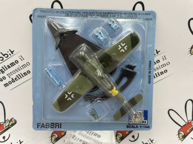 Die Cast " Ag-P 006/FW-190 F " Flugzeug Skala 1/100 Fabbri Italeri