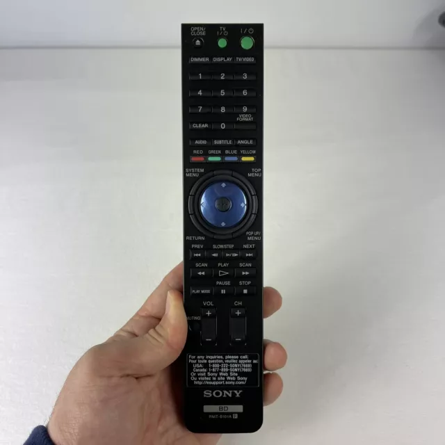 Sony RMT-B101A BD OEM Remote Control BDP-S1 BDP-S200ES BDP-S300 BDP-S301