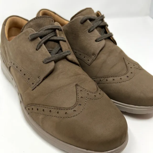 WINGTIP LACE UP Oxford Shoes Unstructured Hinton Womens Size 8.5 Clarks ...