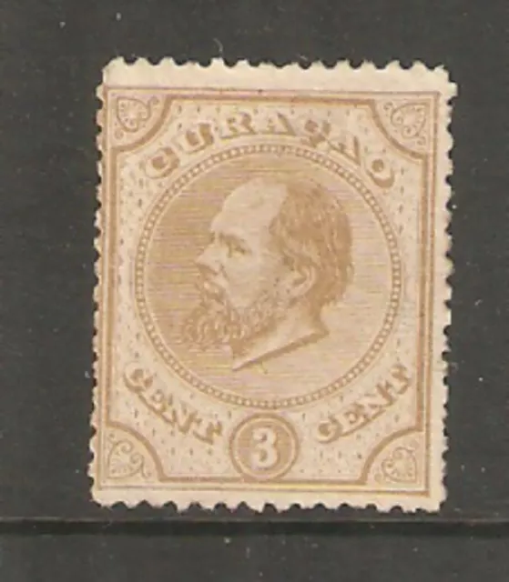 Curaçao 1873-9 monté 3 cents comme neuf