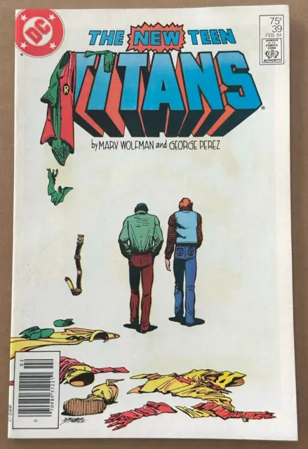 New Teen Titans 39 VF/NM 1984 DC Comics newsstand