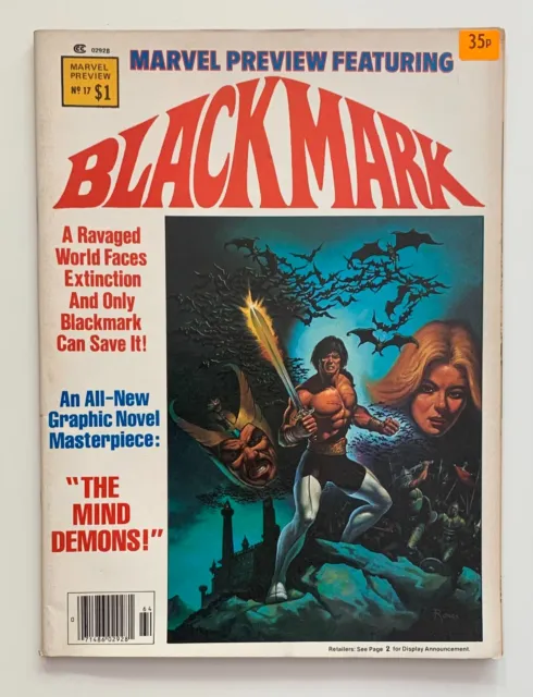 Marvel Preview #17 Blackmark (Marvel 1979) FN- Bronze Age issue