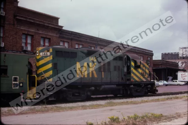 Original Slide Missouri-Kansas-Texas MKT No. 146 Alco RS3M 9-8-1982 Denison TEX