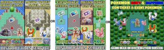 Pokemon Emerald Old Sea Map Faraway Island Mew Event Distribution Service