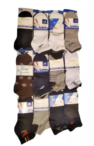 Calcetines Tobilleros Deportivos de Algodón para Hombre y Mujer Lote de 3  Pares