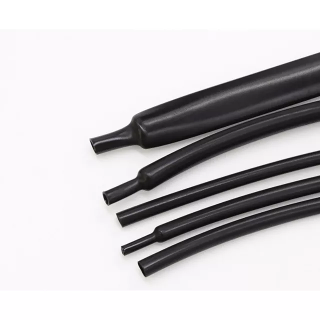 Black 2:1 Adhesive Heat shrink Waterproof HeatShrink Glue Lined Tubing Sleeving