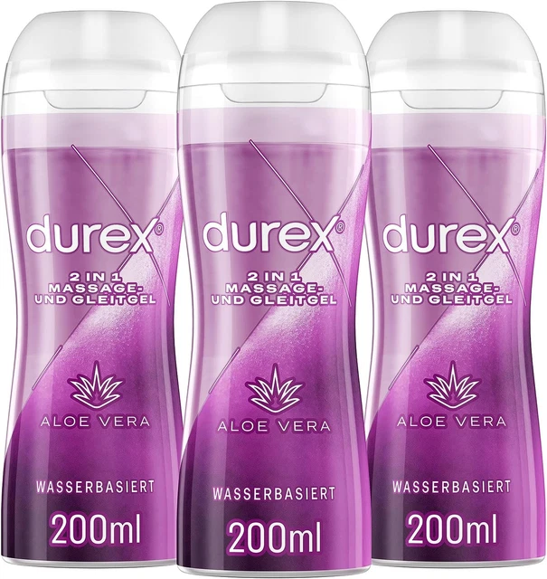 DUREX GLEITGEL 2IN1 Massage Aloe Vera pflegend wasserbasiert 2 x 200ml EUR  20,99