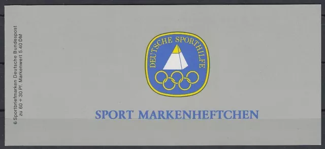 Germany Bund BRD 1982 Mi 1127 ** Markenheftchen Sporthilfe [sv3335]