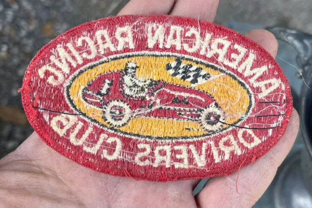 Vintage 1940s-50s American Racing Drivers Club Patch Automobile Hot Rod 2
