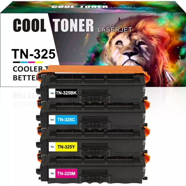 4PK Toner Compatible with Brother TN 325 HL 4150 CDN HL 4570 CDW DCP 9055 CDN