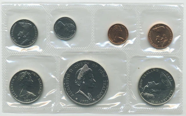 1979 New Zealand 7 Coin Souvenir Coin Set