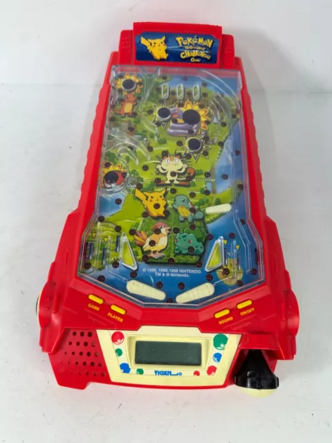 Vintage 1999 Tiger Pokemon Thundershock Challenge Pinball Game GREAT FUN WORKS!