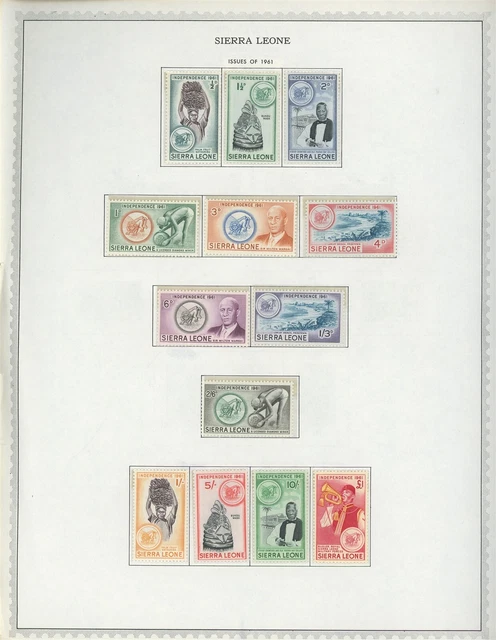 SIERRA LEONE Album Page Lot #131 - SEE SCAN - $$$