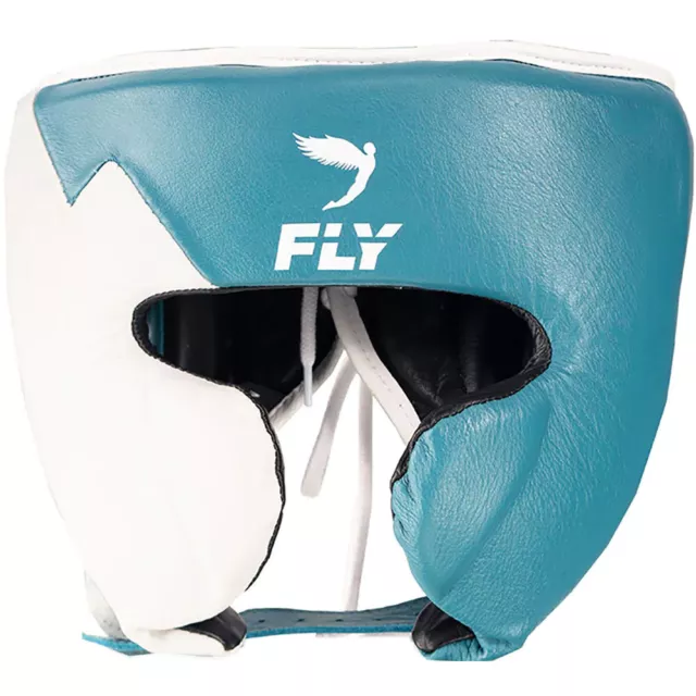 Fly Boxing Knight Lightning Aqua/White Head Gear