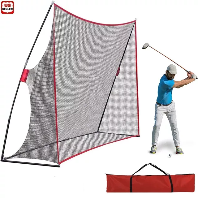 10 x 7FT Portable Golf Practice Net Hitting Driving Training Aids w/ Carry Bag