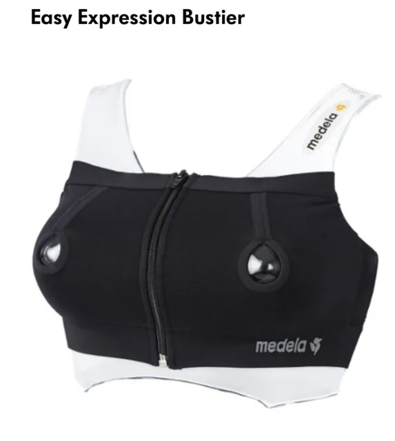 Medela Easy Expression Bustier Size Medium Black New Secure fit **