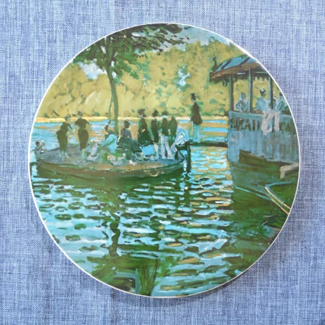 H & R Johnson Round Tile Trivet from ENGLAND Classical Painting Claude Monet