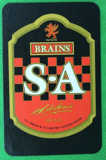 1 x Playing card single swap S A Brains Cardiff Brewery Wales RC035