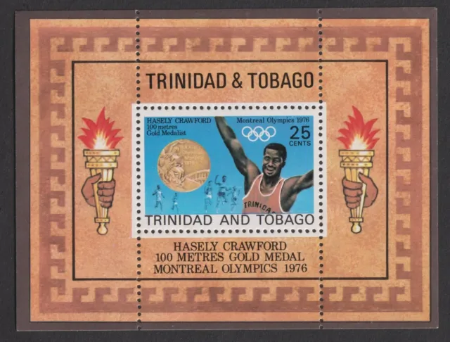 4 mini hojas de Trinidad y Tobago década de 1970 (632)
