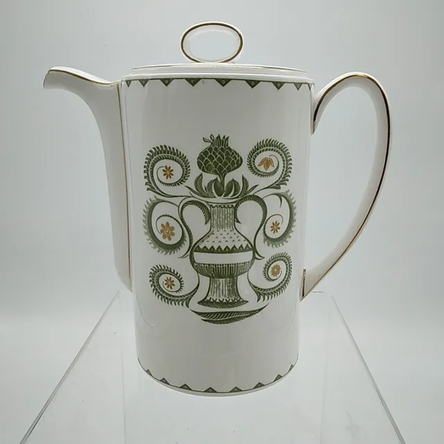 Vintage Susie Cooper Wedgwood Coffee Pot Assyrian Motif C1010 Bone China