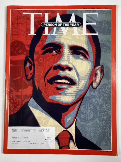 Time Magazine-December 29, 2008 January 5 2009-Barack Obama- Person of the Year