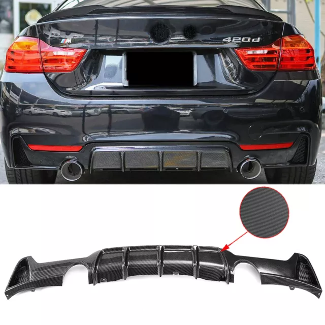 Carbon Diffuseur Performance pare-chocs arrière Pour 14-19 BMW 4er F32 F33 F36