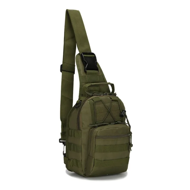 Mens Tactical Shoulder Bag Messenger Sling Chest Pack Military Molle Backpack