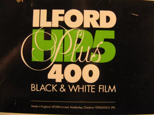 10x ILFORD HP5 Plus 400 Schwarzweißfilm ISO 400/27 36 MHD JUN 2002