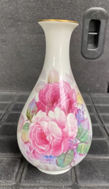 Noritake Nippon Toki Kaisha Hand Painted Bud Vase (Artist Signed)