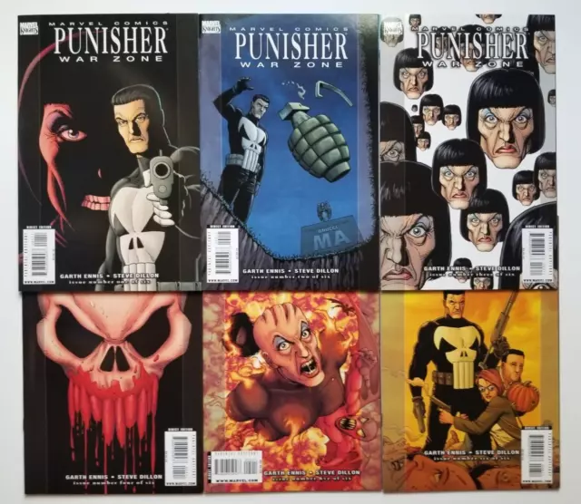 Punisher: War Zone #1-6 (2008 Marvel Comics) 1 2 3 4 5 6 Complete Mini-Series