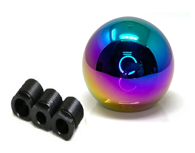 Neo Chrome Ball Style Manual Transmision Stick shifter shift knob 5 speeds D284
