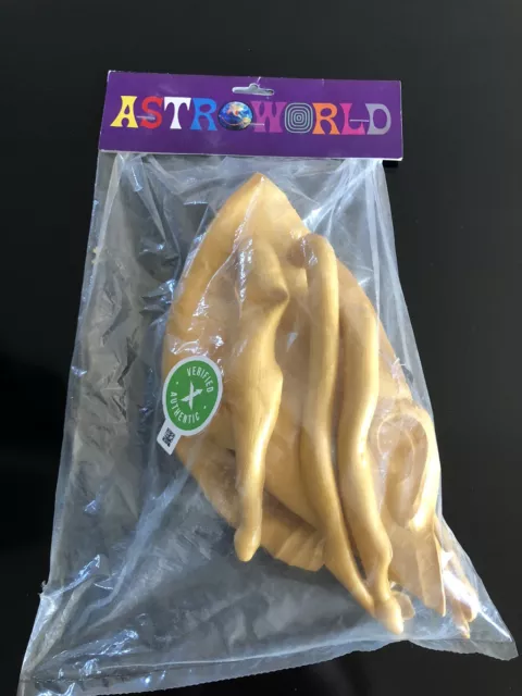 travis scott astroworld Maske Gold